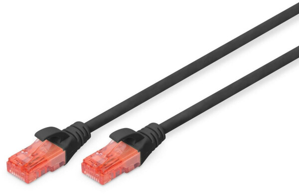 Digitus Professional Patch-Kabel RJ-45 (M) bis RJ-45 (M) 50cm UTP CAT 6e Schwarz (DK-1617-005/BL), Bild 2