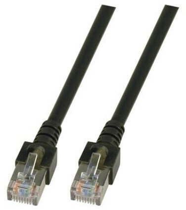 EFB-Elektronik RJ45 Patchkabel Cat.5e SF/UTP PVC CCA schwarz 1m (K5456.1)