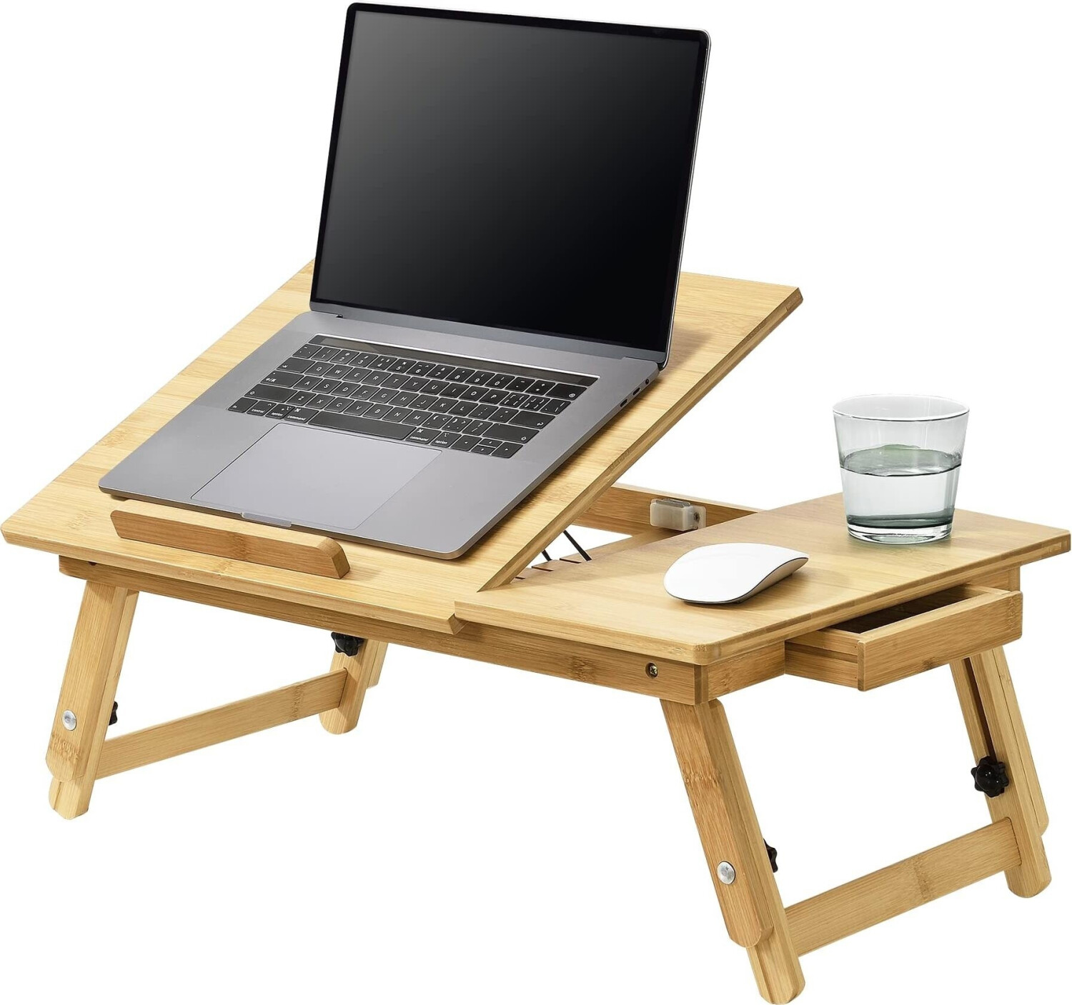 en.casa ACBI-5421 Bambus Laptoptisch Trysil