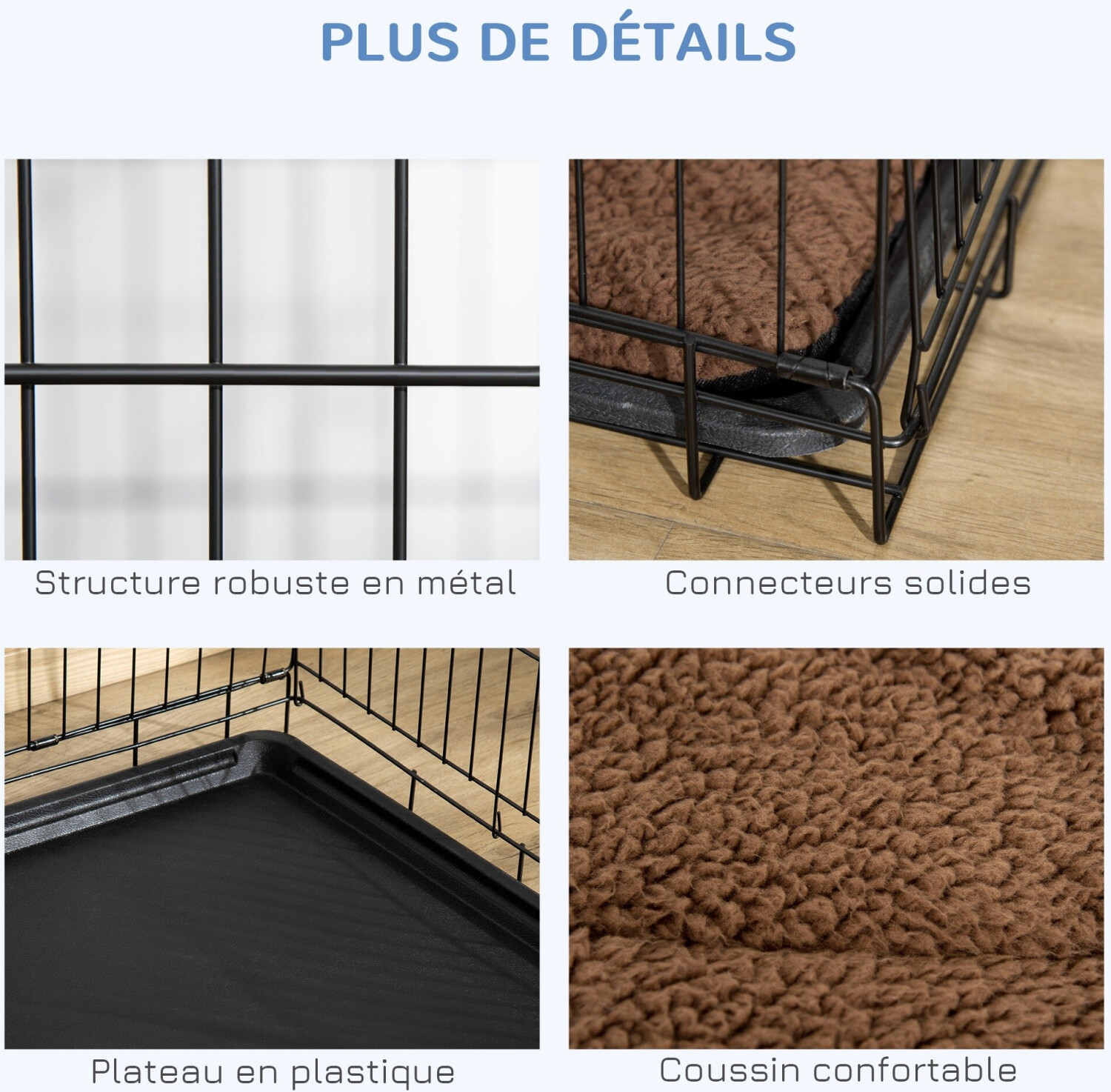 Pawhut Caisse de transport pour chien