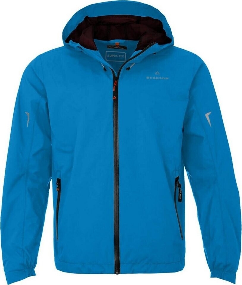 Bergson Regenjacke EGGEN Netzfutter mm Wassersäule bl blau