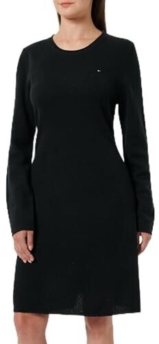Tommy Hilfiger Soft Wool Flared Sweater Dress black