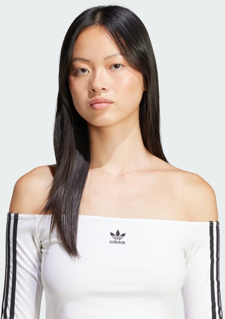 Adidas off shoulder sweater clearance