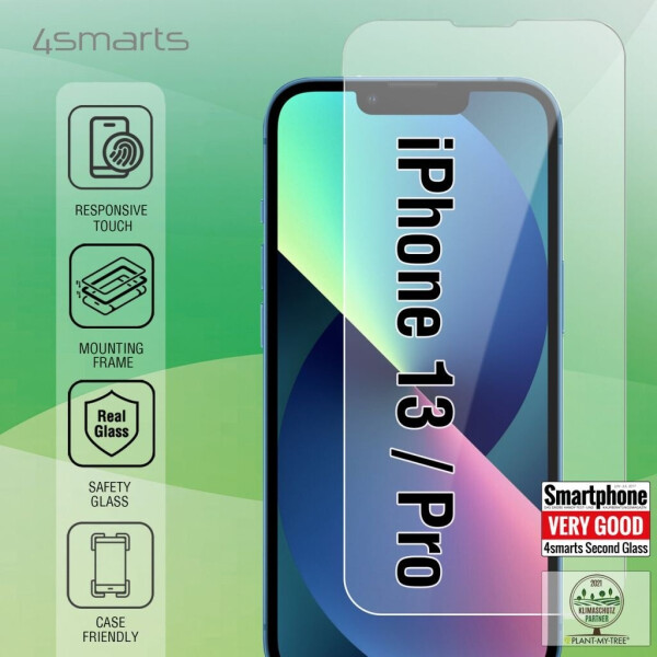 4smarts Displayschutzfolie Second Glass X-Pro Clear für iPhone 13, Bild 5