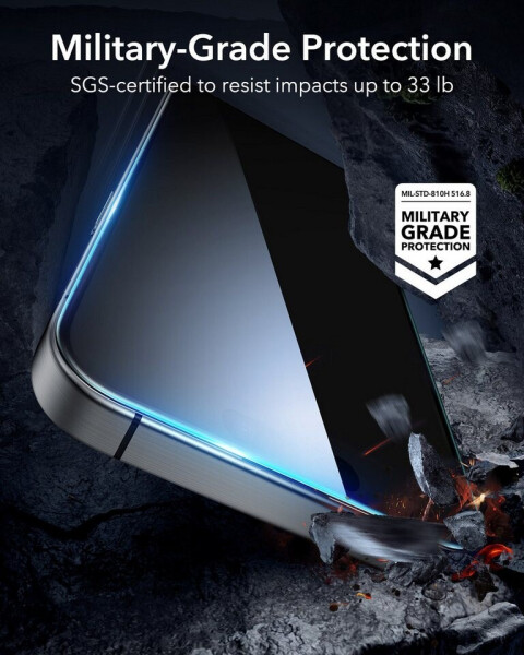 ESR Tempered-Glass für iPhone 16 Pro 1 St. 1D76500301, Bild 4