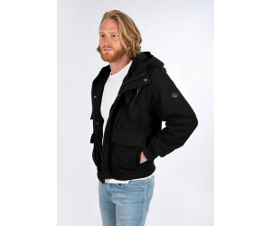 Alessandro Salvarini AS192 Felpa Con Cappuccio Uomo, Nero, Taglia L - Cotone E Poliestere, Zip In Ecopelle