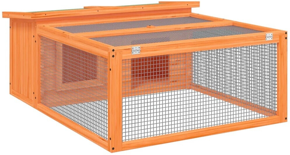 vidaXL Rabbit Hutch Solid Wood Pine 117 5 x 97 x 47 5 cm ab 116 99 Preisvergleich bei idealo