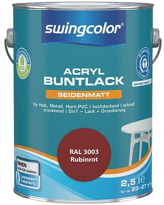 Wilckens Buntlack 2in1 Glänzend Feuerrot RAL 3000 | Holzlack online kaufen Wilckens Buntlack 2in1 Glänzend Feuerrot RAL 3000 | Holzlack online kaufen