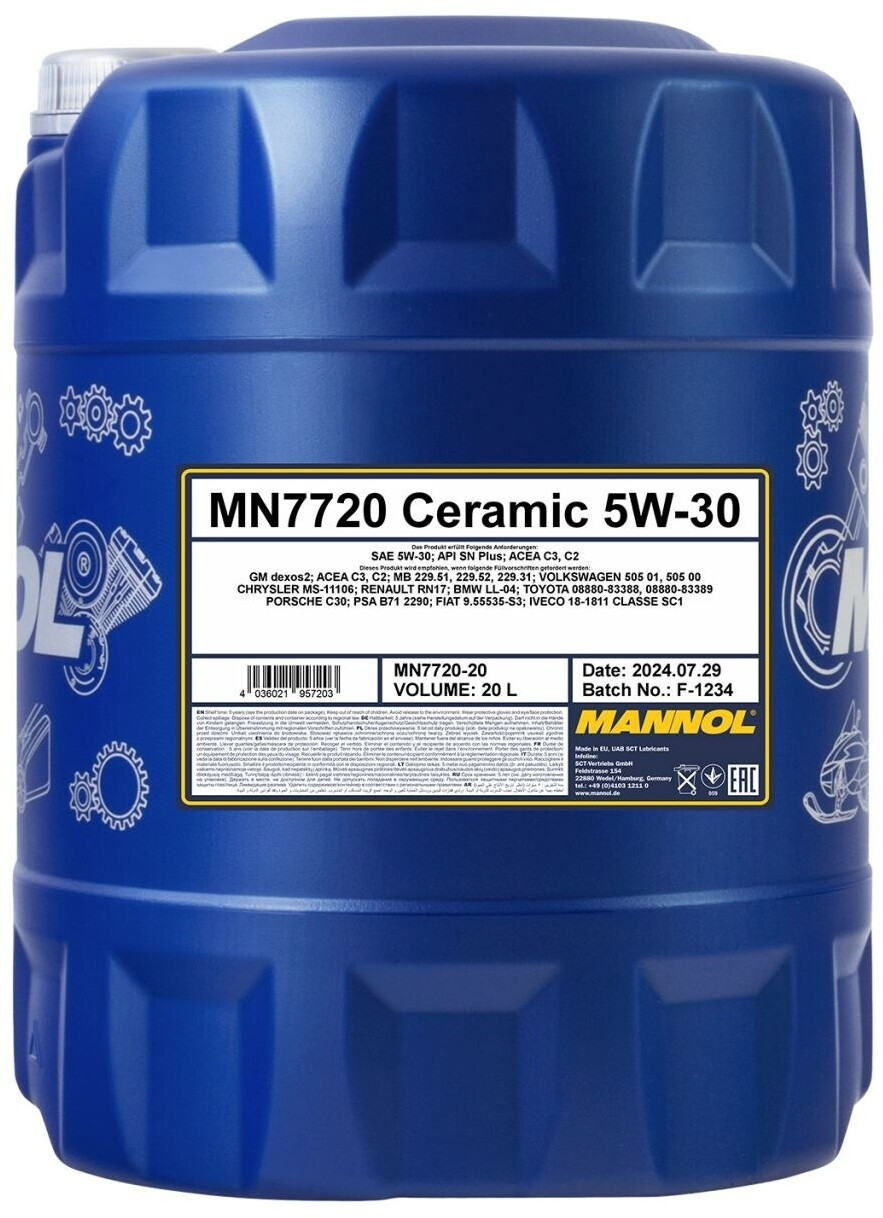 Mannol Ceramic 5W-30 7720 20l