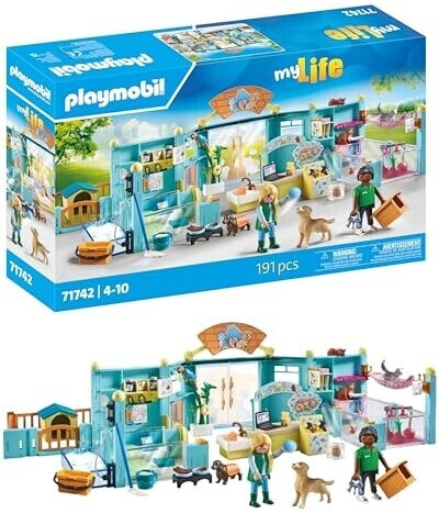 Playmobil Hôtel des animaux avec soigneurs (71742)