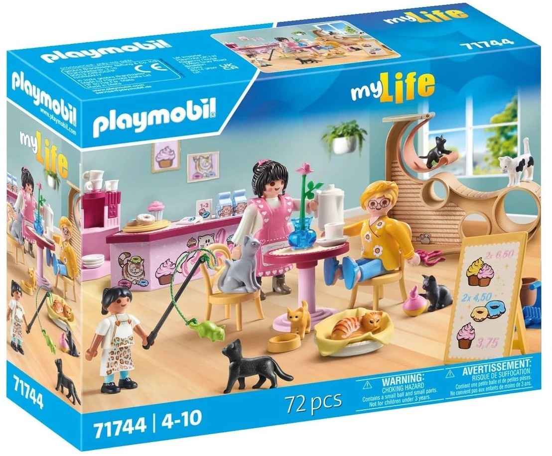 Playmobil Bar à chats avec 6 chats et personnages (71744)