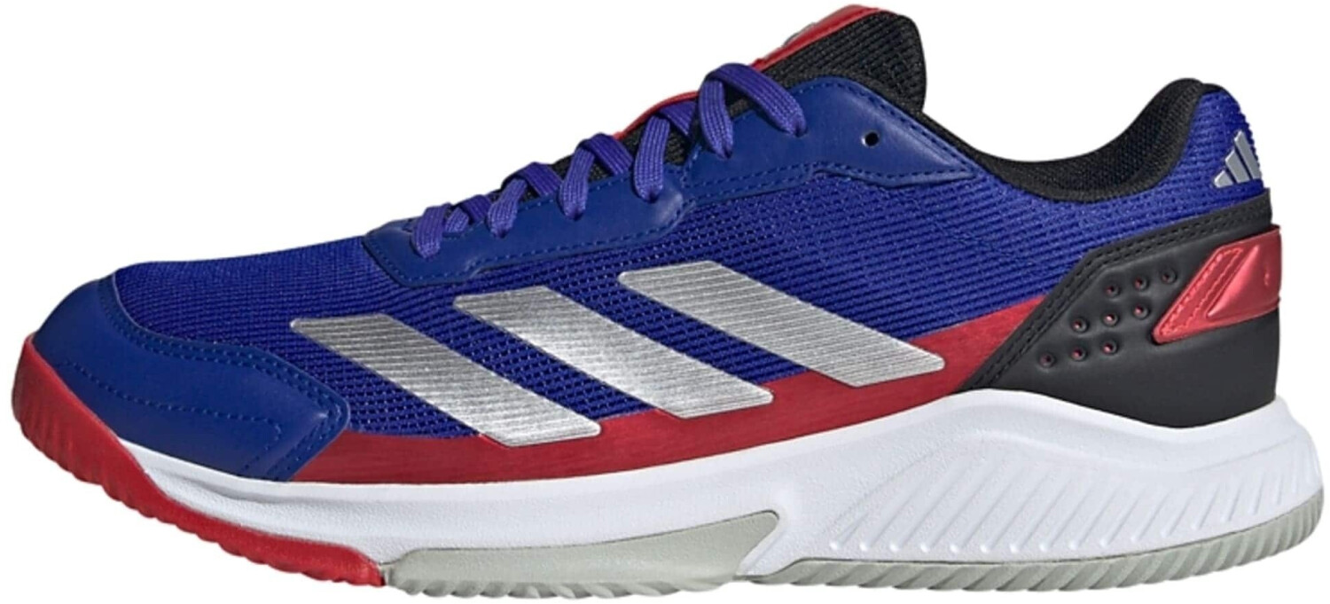 Adidas Courtquick Padel Shoes lucid blue/silver metallic/lucid red