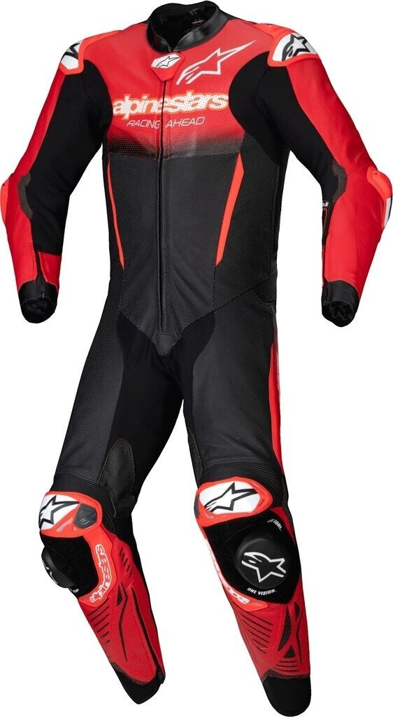 Alpinestars GP-R7 Leather Suit 1pc. black/mid red