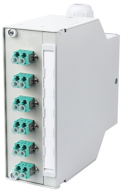 Metz Connect 15024A57706-E OpDAT REGpro splice 6x LC-D OM3 (aqua) lichtgrau R