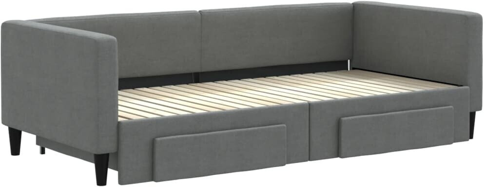 vidaXL Extendable day bed with drawers 90x200cm (3196615)