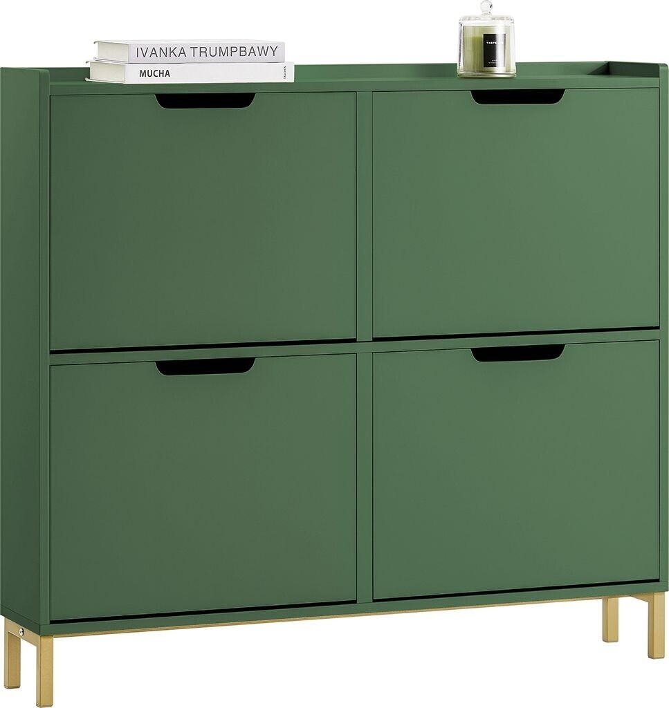 SoBuy Shoe tipper dark green 100x90x19cm FSR100-SY