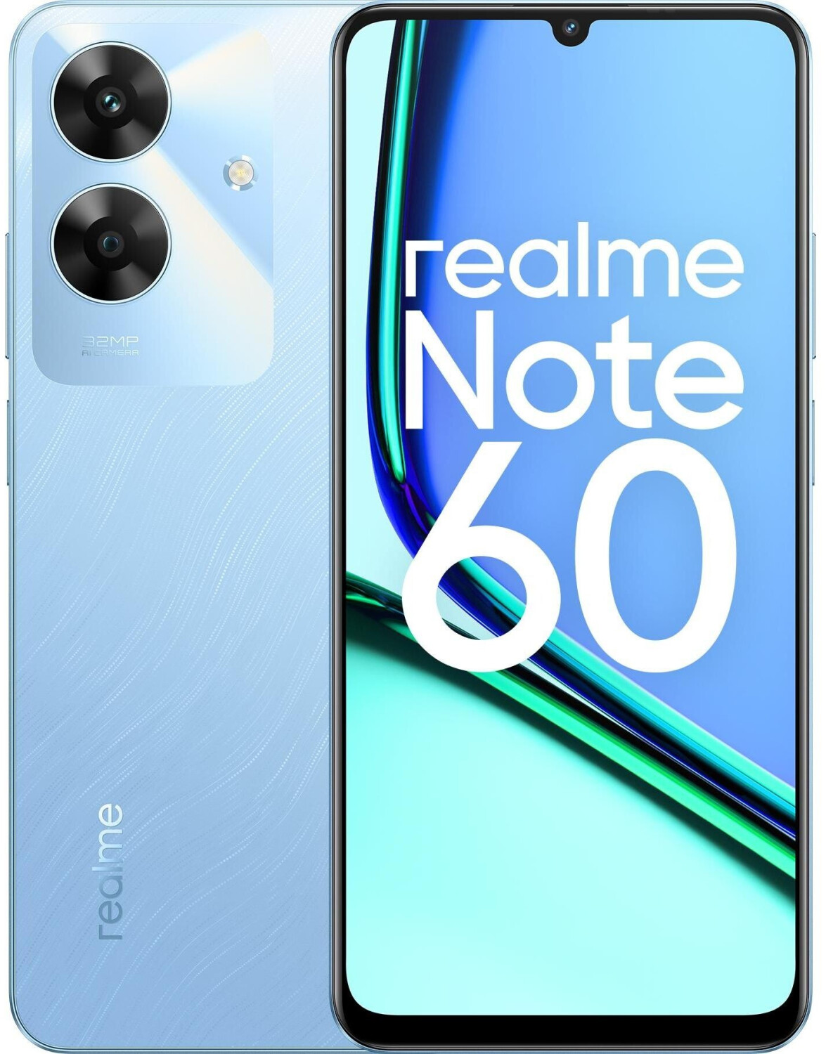 スマートフォン本体 realme Note 60 4GB/128GB Voyage Blue Realme Note 60 Global Ver. Android Cell Phone (Blue/4GB+128G