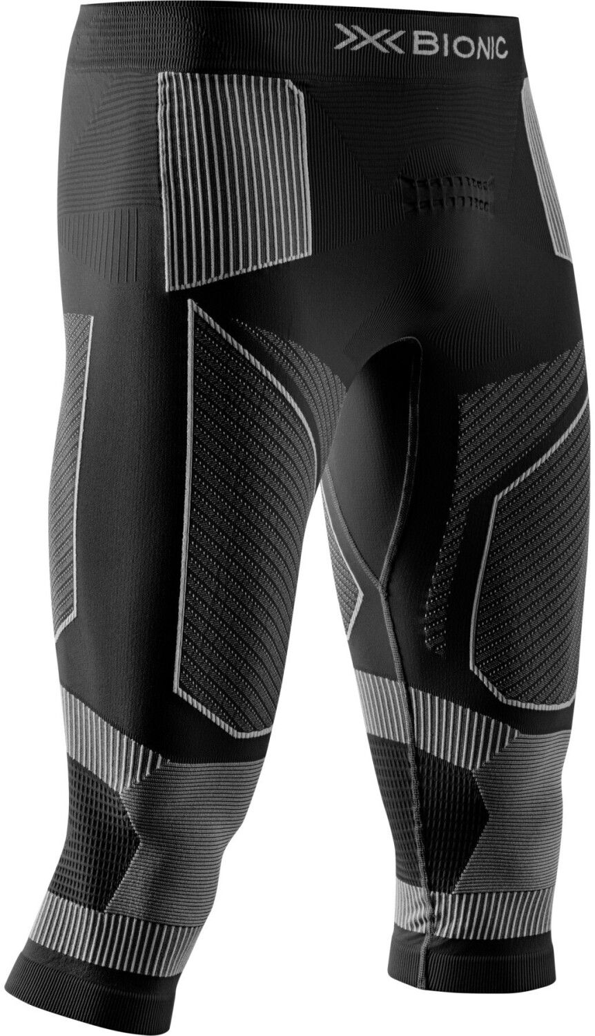 X-Bionic Men's Energy Accumulator Light Base Layer 3/4 Pants x black/light grey