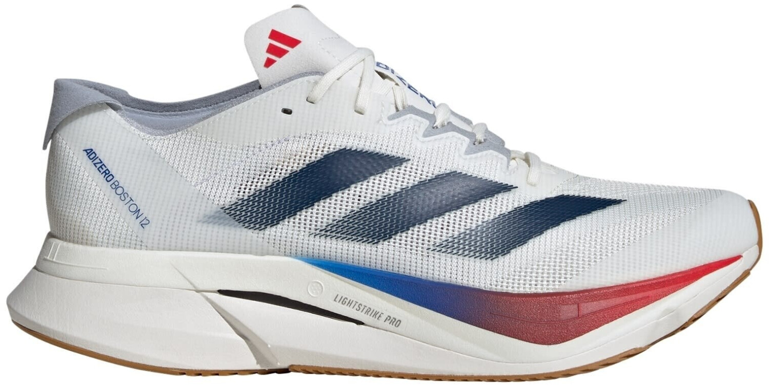 Adidas Adizero Boston 12 core white/dark blue/pure ruby