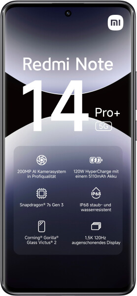 Xiaomi Redmi Note 14 Pro+ 256GB Midnight Black, Bild 2