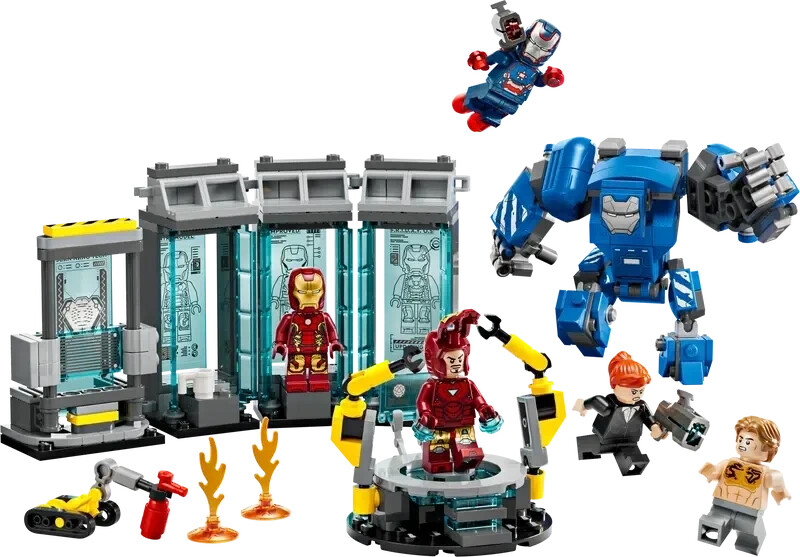 LEGO Marvel - Le laboratoire d’Iron Man : la salle des armures (76315)