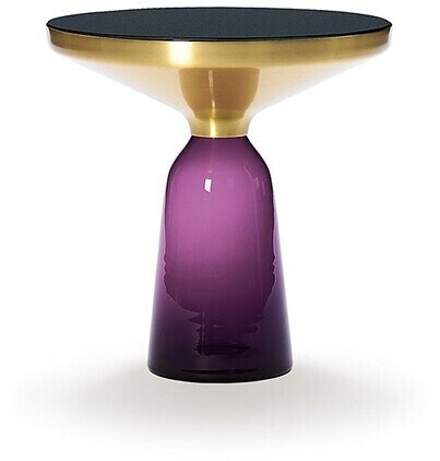 ClassiCon Table Bell Table table base glass violet white 53 cm