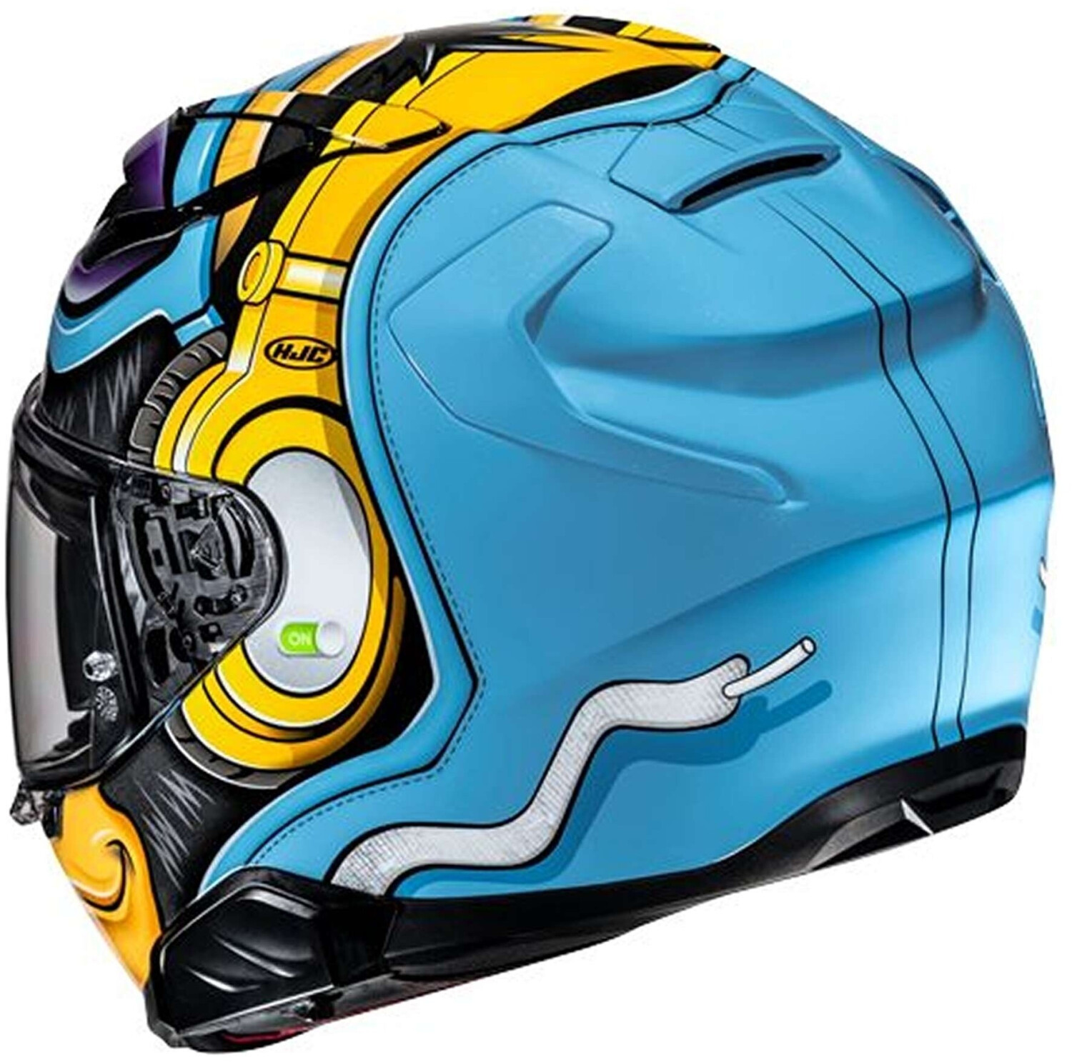 HJC F71 Monkey DJ MC23 bleu/violet/jaune