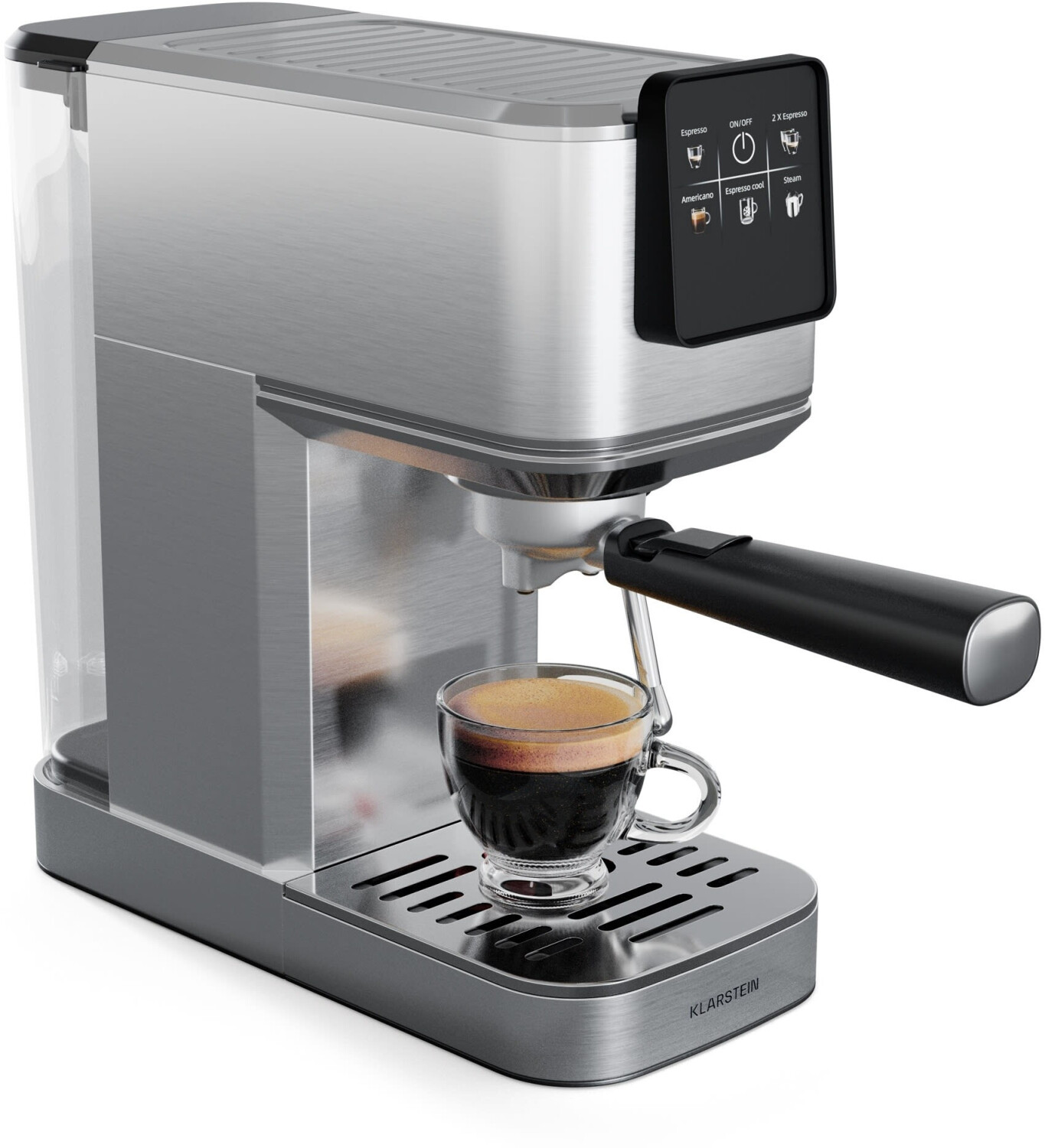 Klarstein SteelPresso Slim Touch Espressomaschine stainless steel