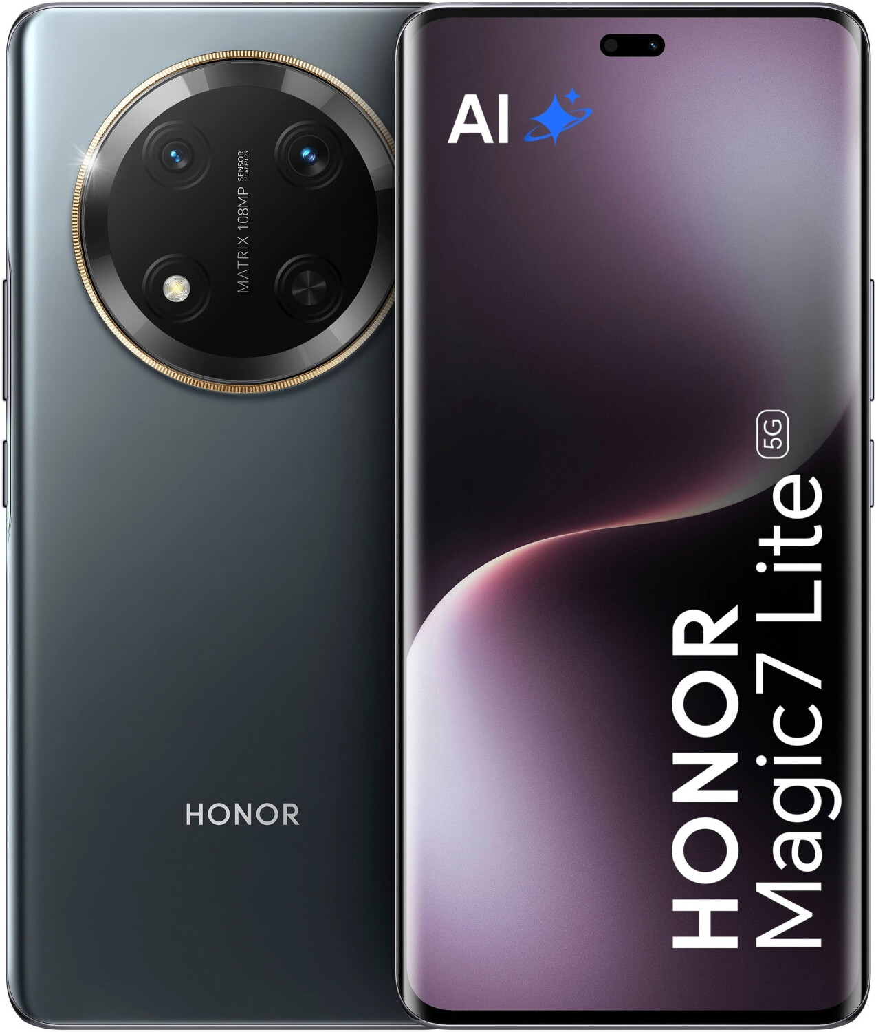 MOJIA Cover per Honor Magic7 Lite (Magic 7 Lite), PU Custodia Antiurto Resistente ai Graffi, Custodia Flip Portafoglio per Telefono con Supporto e Slot per Schede. Nero