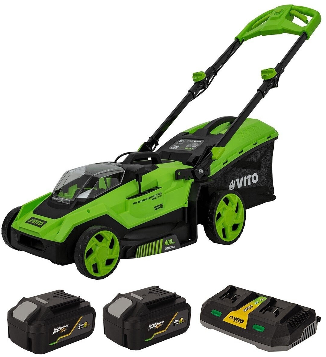 Vito Tondeuse sans fil 40 V (avec 2 batteries 4 Ah et chargeur)