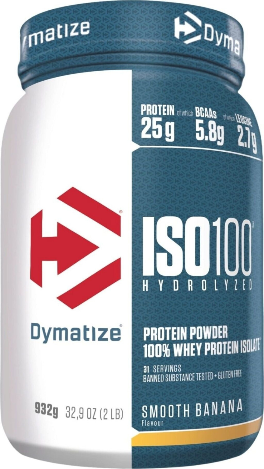 Dymatize Iso100 Hydrolyzed Isolat Protein 932g Smooth Banana