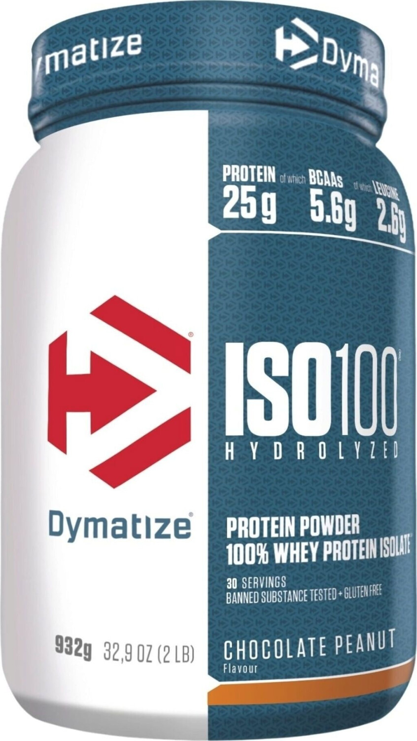 Dymatize Iso100 Hydrolyzed Isolat Protein 932g Chocolate Peanut