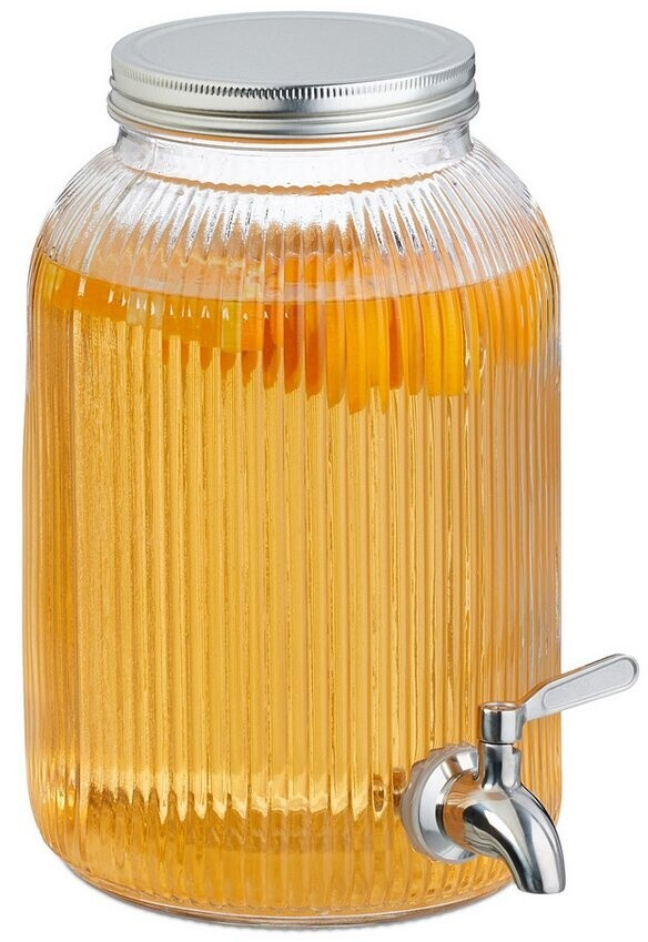4x Quadratische Glaskaraffe 1 Liter – Mit Deckel, Für Saft, Wein & Mehr