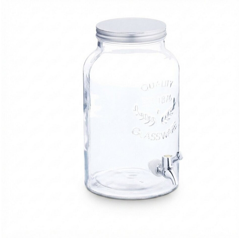 Relaxdays Saftbehälter Limobehälter Saftspender 5 Liter Glas ab 17,27 € (Oktober 2026)
