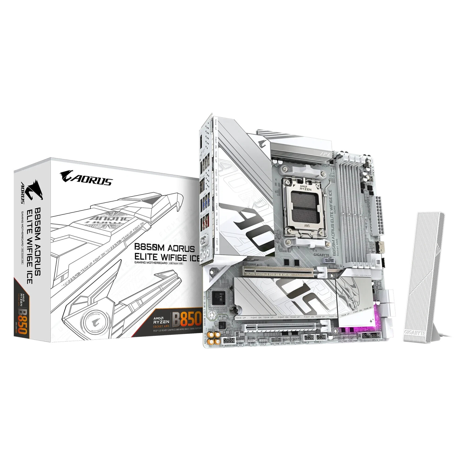 GigaByte B850M Aorus Elite WiFi6E Ice