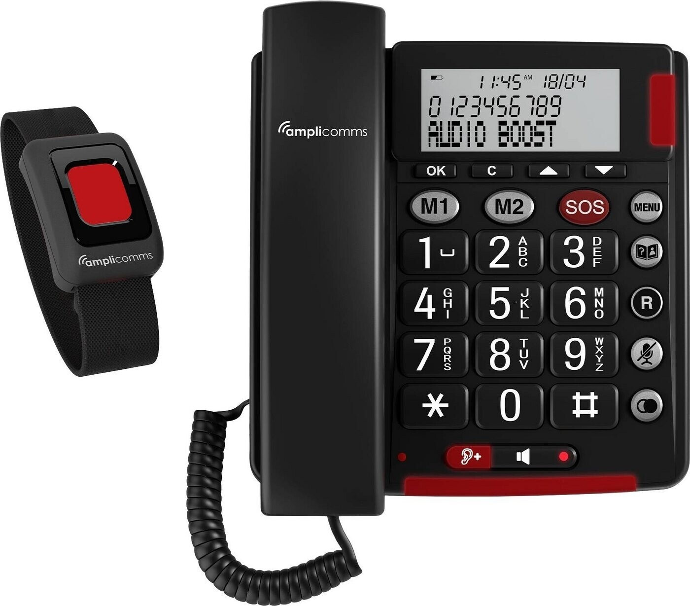 Amplicomms BigTel 50 Alarm Plus Single Emergency bracelet