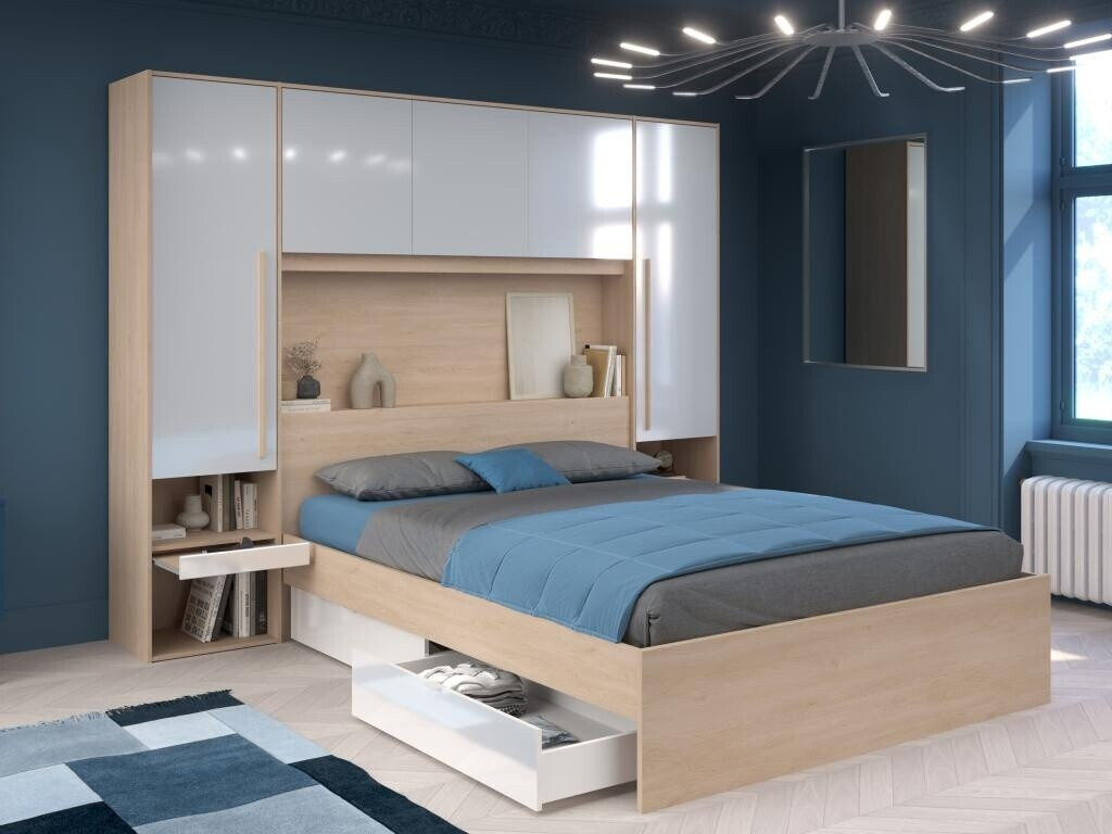 Vente-unique Velona 265x202cm Wood/White