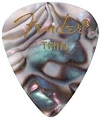 Fender 351 Shape Thin Premium Plektren (12 Stück) abalone