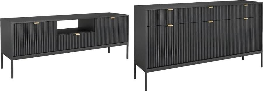 Vente-unique Liouba (154 x 39 x 56 cm) Black
