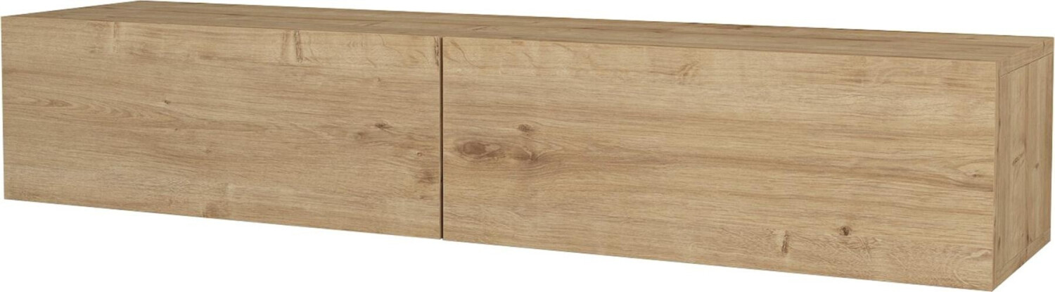 en.casa Toivakka TV cabinet 135x31x25cm oak oak look