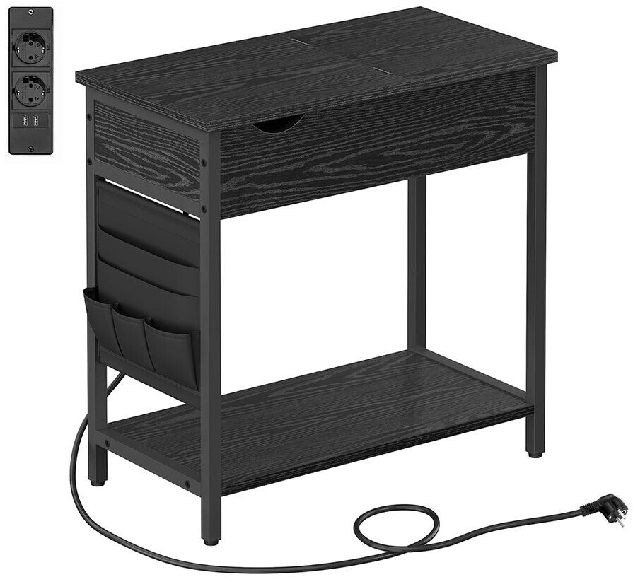 Vasagle Side table black 60x31.5 x60cm (311B56)
