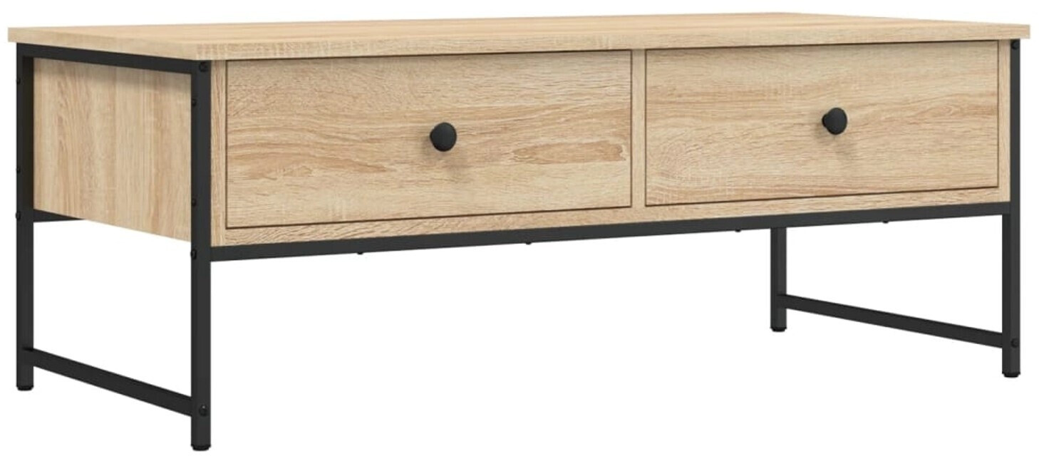 vidaXL Coffee table Sonoma oak 101x49x39.5 cm made of wood