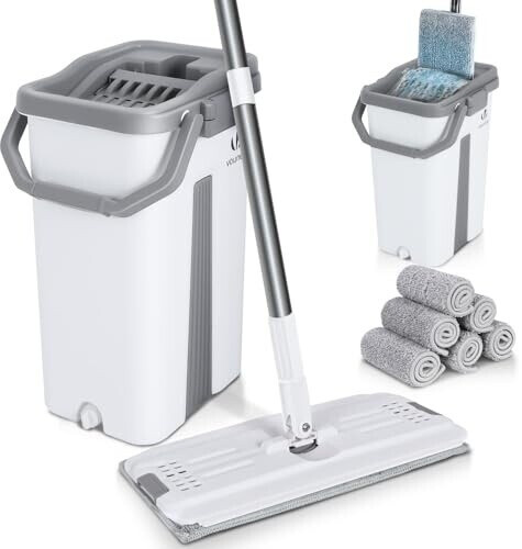 Vounot Floor Mop Set with Bucket white