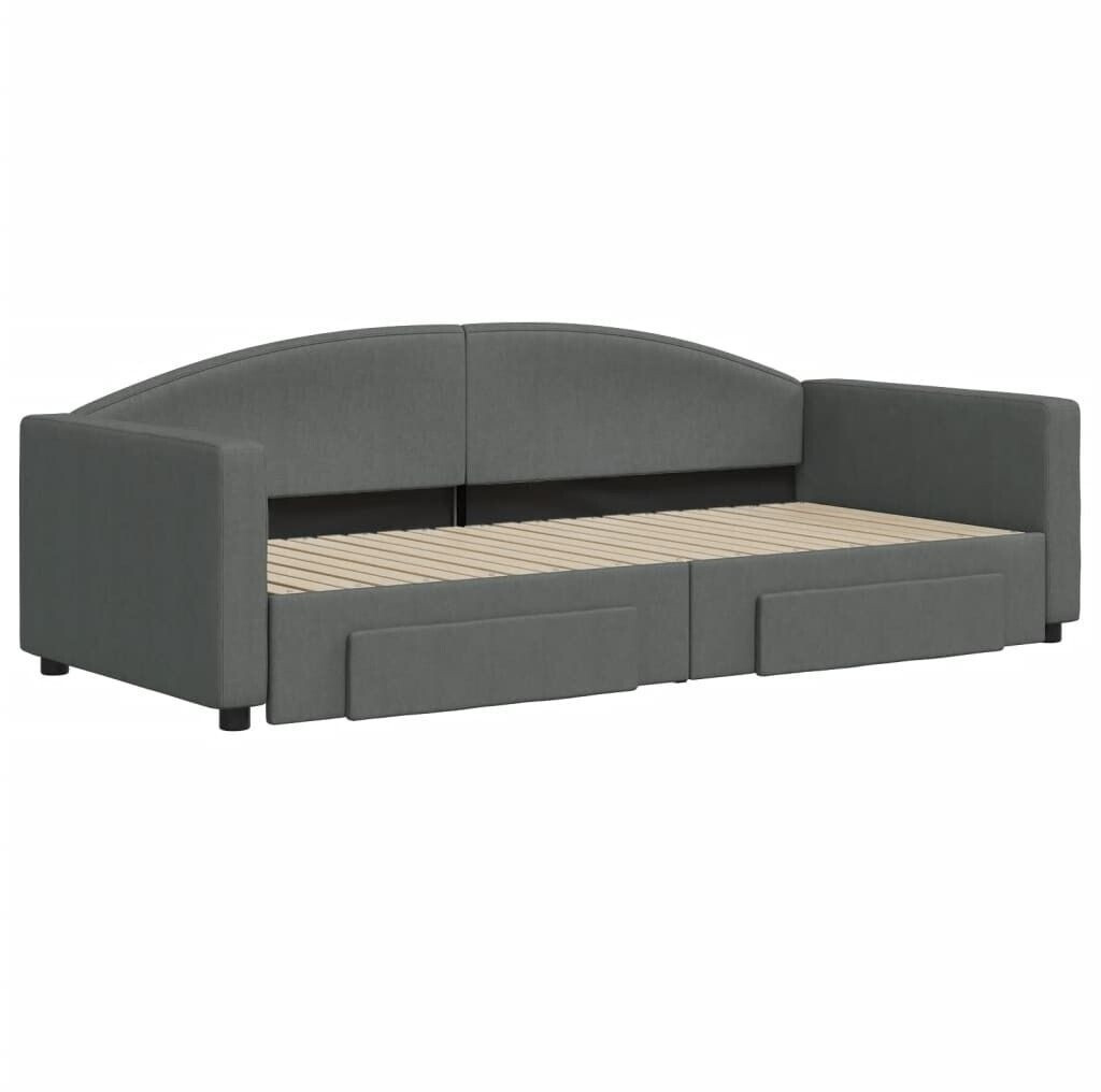 vidaXL Extendable day bed with drawers 90x200cm
