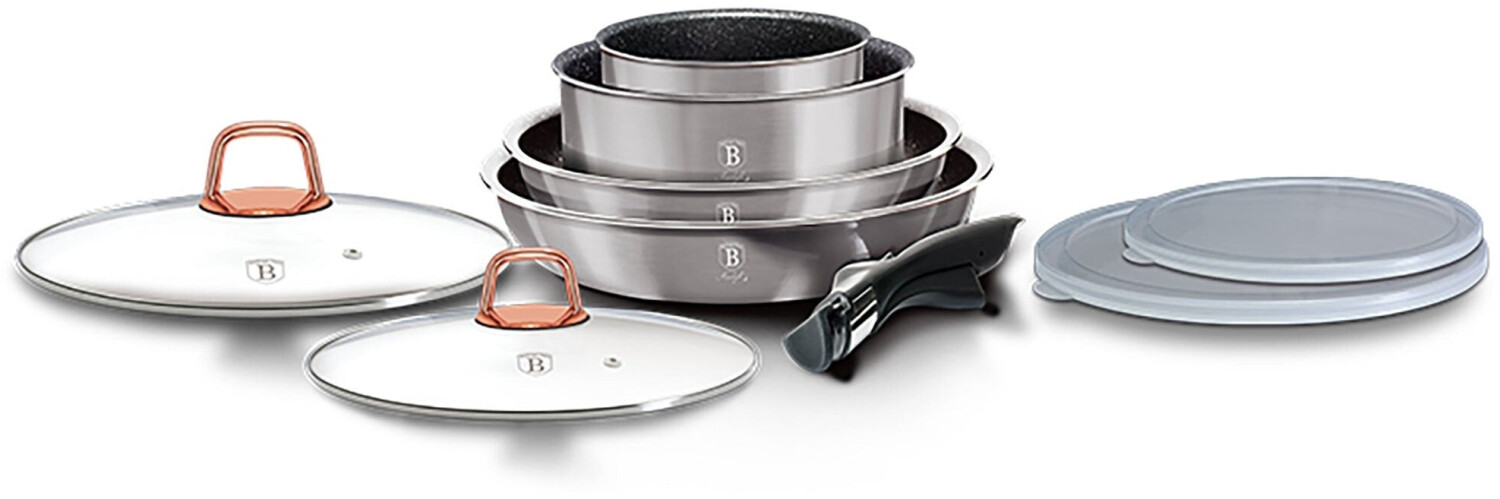 BerlingerHaus Set batterie induction aluminium amovible Moonlight