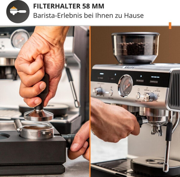 Krups XP801T Precision Espressomaschine Schwarz Silber, Bild 15