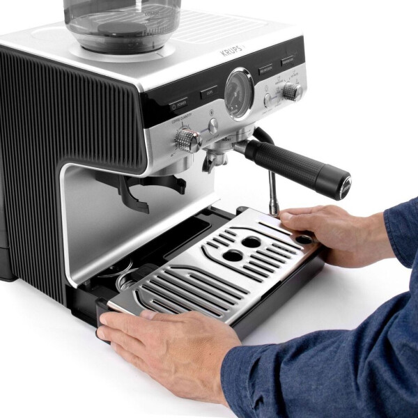 Krups XP801T Precision Espressomaschine Schwarz Silber, Bild 3