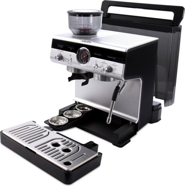 Krups XP801T Precision Espressomaschine Schwarz Silber, Bild 4