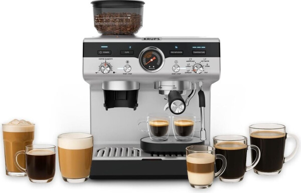 Krups XP801T Precision Espressomaschine Schwarz Silber, Bild 5