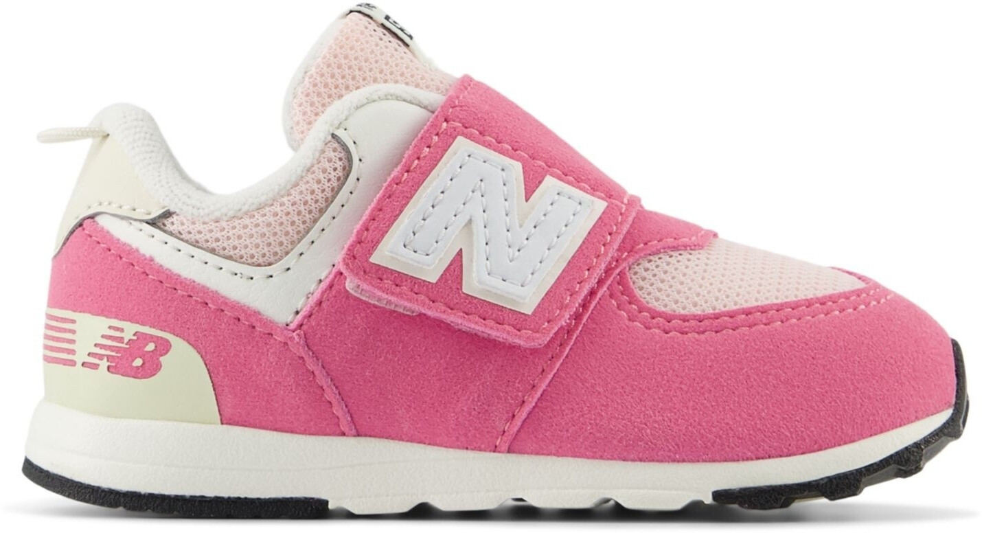 New Balance 574 NEW-B HOOK LOOP pink beige leather